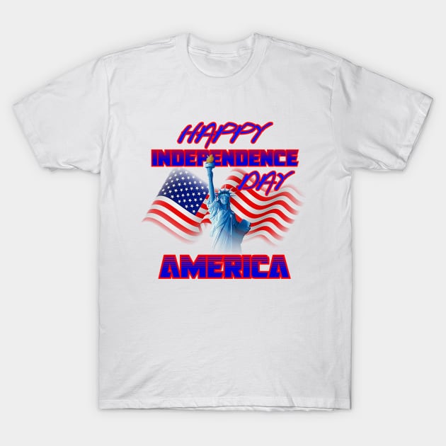 Happy Independence Day America T-Shirt by Mishka